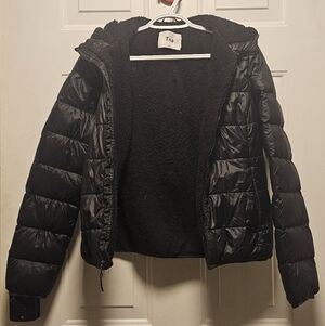 TNA Black Goose Down Puffer Jacket